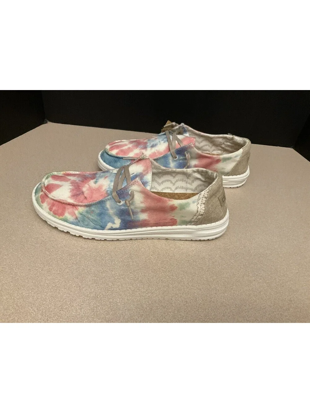 New! Womens Hey Dude Wendy Mandala Tie Dye Slip On Shoes. Size 11. Awesome!